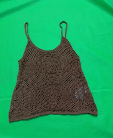 Braunes gehäkeltes Tanktop