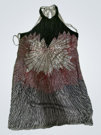 Beaded Halter Dress