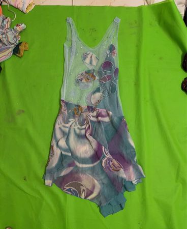 Sheer Sleeveless Dress with Floral Print