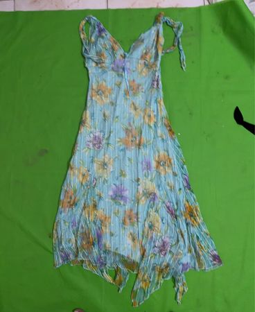 Light Blue Floral Print Dress