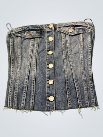 Denim Korsett Top