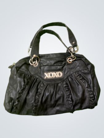 XOXO Black Faux Leather Handbag