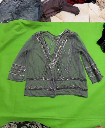 Maurices Sheer Embellished Top
