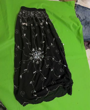 Black Beaded Skirt
