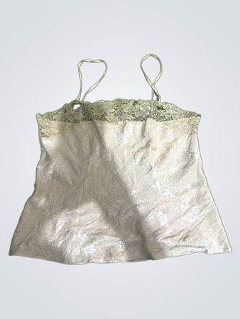 Weiße Spitze Trim Cami
