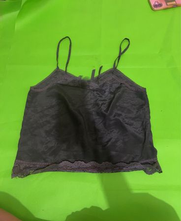 Schwarzes Spaghettiträgershirt