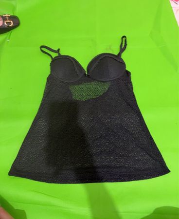 Schwarzes Spitzen-chemise