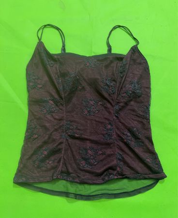 Burgundy lace camisole