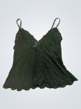 Black lace camisole