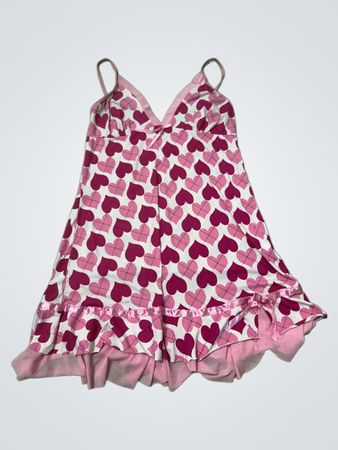Nachthemd mit pinken Herzen Druck