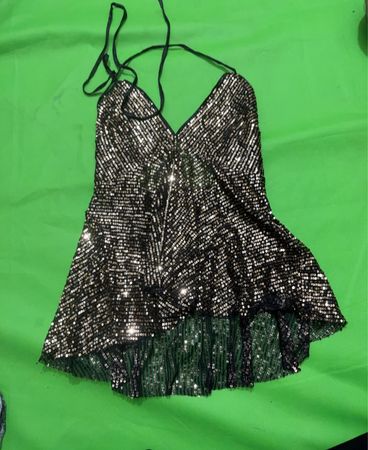 Sequin Halter Top