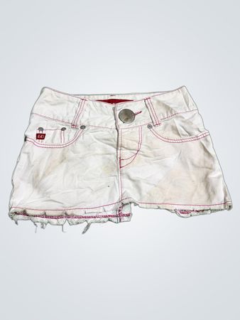 Miss Sixty White Denim Mini Skirt
