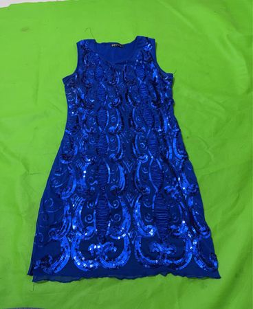 DEVVIP Blue Sequin Dress
