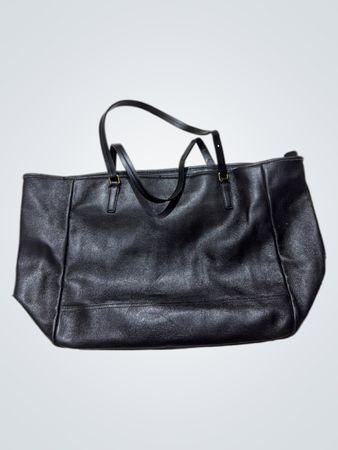 Coach Black Leather Tote Bag