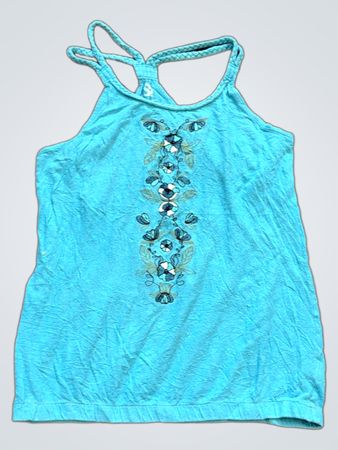 Roxy Damen Blaues Tanktop mit floralem Design