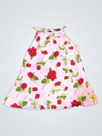 Pink Rose Print Top