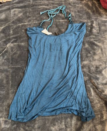 XAMISU Halter Neck Perlen-Top