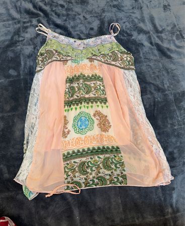 No Boundaries Junior's Patchwork Cami Dress
