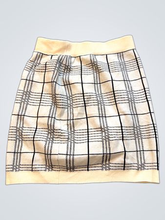 DAZY Plaid Strick-Minirock
