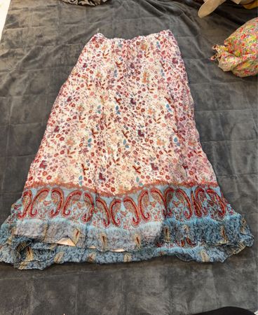 MALVIN Blumen-Maxirock mit Paisley-Bordüre