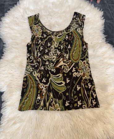 Paisley-Print ärmelloses Top