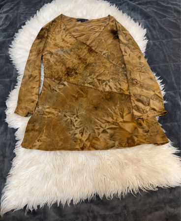 Elementz Brown Batik-Langarm-Wickeloberteil