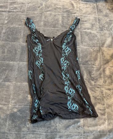 Obsessive Black Lace Trim Camisole