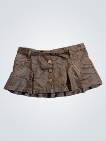 Lovetrf.x Minigonna plissettata marrone