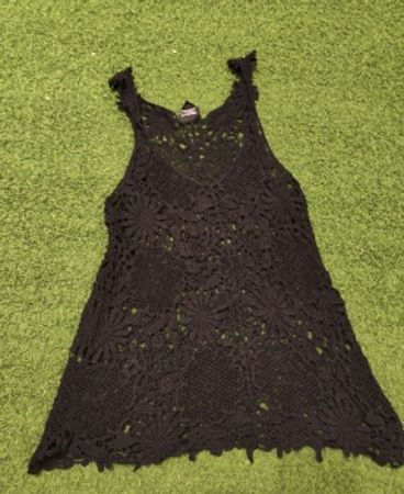 Rue21 Schwarzes Häkelkleid