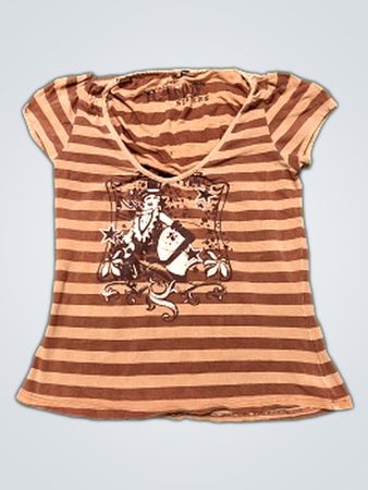 Das fabelhafte Brandy Sisters gestreifte T-Shirt