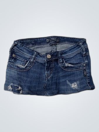 Guess Denim Shorts Strappati