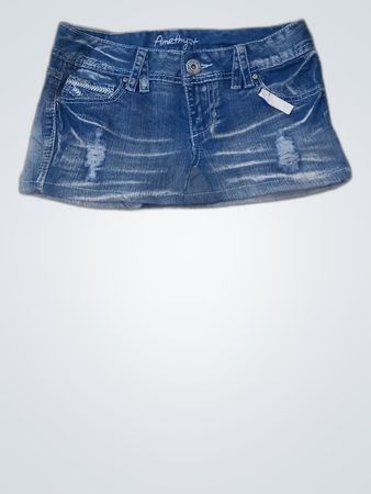 Amethyst Denim Mini Skirt