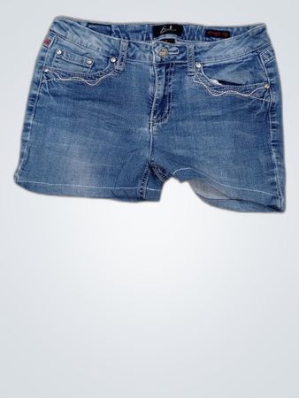 EIL Embellished Denim Shorts