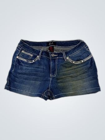Ed Hardy Embellished Denim Shorts