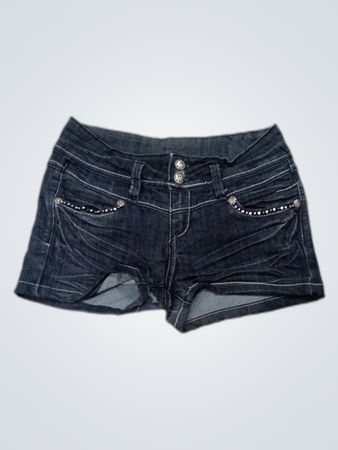 Embellished Denim Shorts