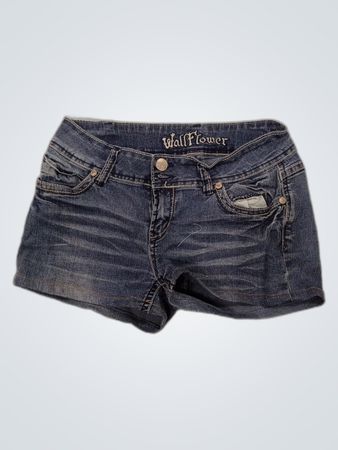 Wallflower Denim Mini Shorts