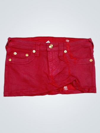 True Religion Red Skirt