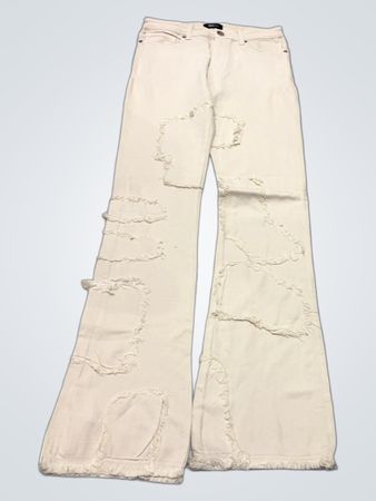 NOVAMEN Distressed Flare Jeans
