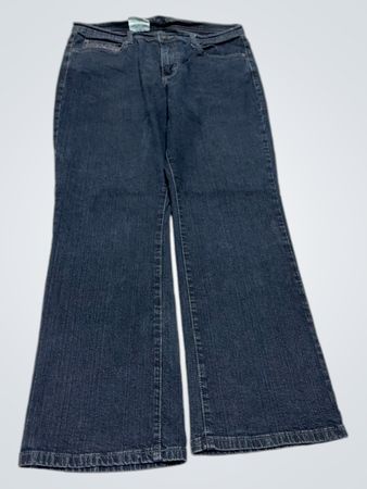 Zara Damen Dark Wash Flare Jeans
