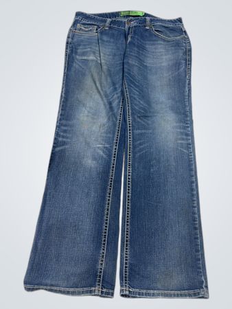 Blaue Denim-Jeans
