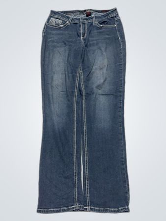 Blaue Denim-Jeans