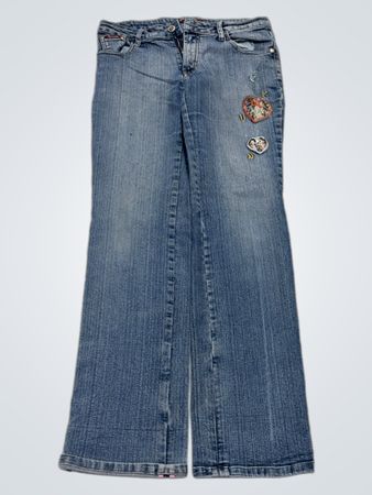 Efurde Damen Jeans Blau