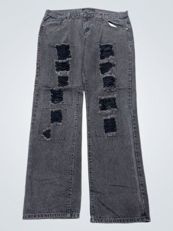 lava 38 distressed black jeans