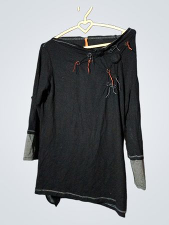 chemise à manches longues noire cop. copine