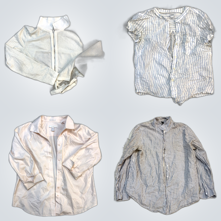 Designer Bundle: SHEIN, J.CREW, Chico's & More Striped Tops & Shirts