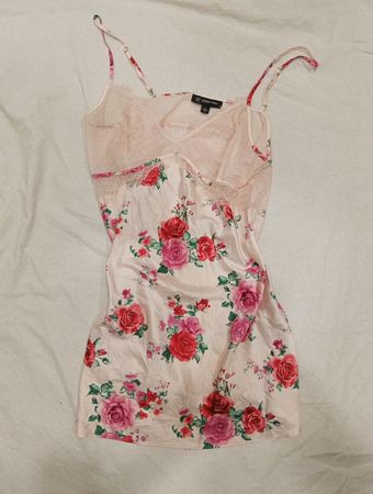 INC International Concepts Intimates Floral Lace Trim Slip Dress