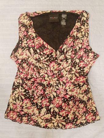 Aexcess by Liz Claiborne Company Floral Ärmelloses Top