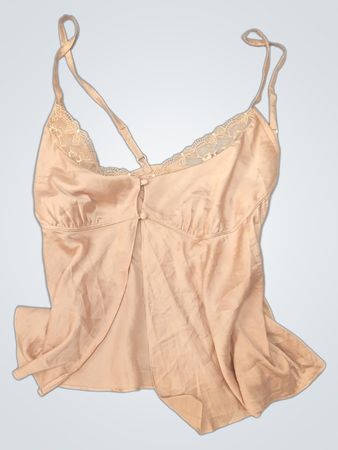 Lounge XXL Satin-Spaghetti-Top