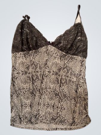 Frauen Schlangenprint Cami Top