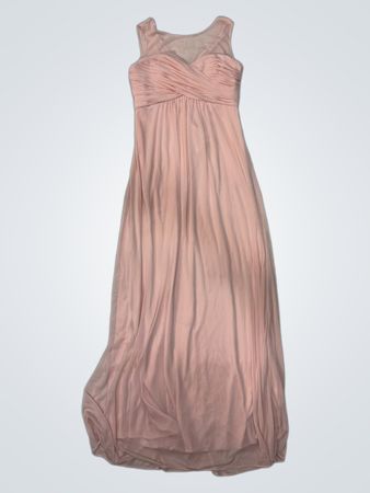 David's Bridal Pink Maxi Dress